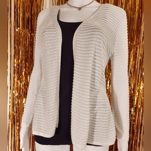 Alfani Small White Cardigan